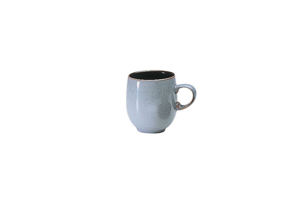 Denby Jet Mug Grey - Large Curve Mug 3 1/4" x 4"