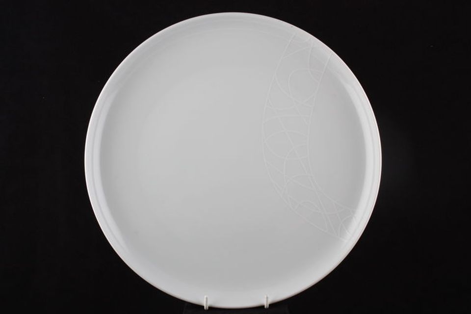 Royal Worcester Jamie Oliver - White Embossed Plate big fella 11 3/4"