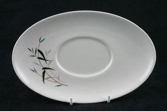 Royal Doulton Bamboo - D6446 Sauce Boat Stand Oval 8 1/2"