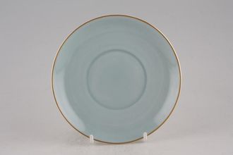 Sell Susie Cooper Gold Stars - Signed Coffee Saucer Pale Blue 5 1/2"