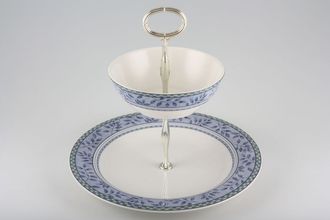Sell Royal Doulton Rivoli Cake Stand 2 Tiered Plate & Bowl Stand