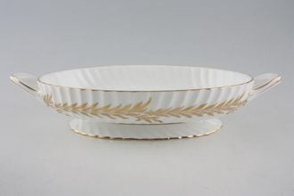 Minton Golden Symphony - Cream + White - H4919 Vegetable Tureen Base Only Oval - 2 open handles