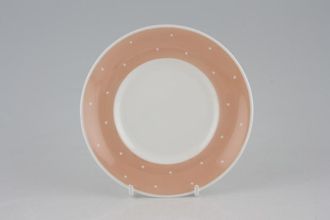 Susie Cooper Raised Spot - Salmon Pink Tea / Side Plate 5 5/8"