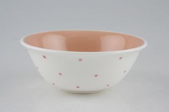 Susie Cooper Raised Spot - Salmon Pink Sugar Bowl - Open (Coffee) 3 5/8"
