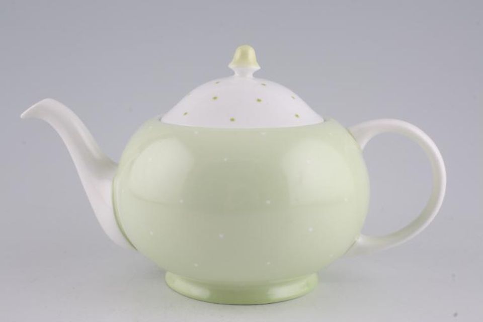 Susie Cooper Raised spot - Apple Green Teapot 1 1/4pt