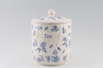 BHS Bristol Blue Storage Jar + Lid Tea 5 1/2"