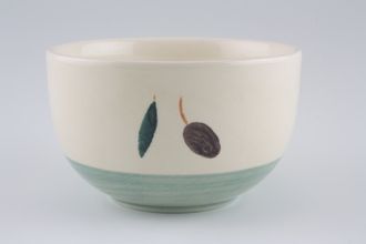 Poole Fresco - Green Sugar Bowl - Open (Tea) 4"