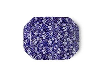 Burleigh Blue Calico Rectangular Platter 13 1/2"
