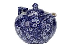 Burleigh Blue Calico Teapot Large 800ml thumb 3