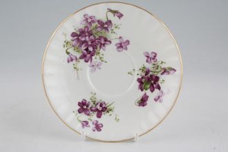 Hammersley Victorian Violets - Acorn over Crown Tea Saucer Fluted 5 1/2"