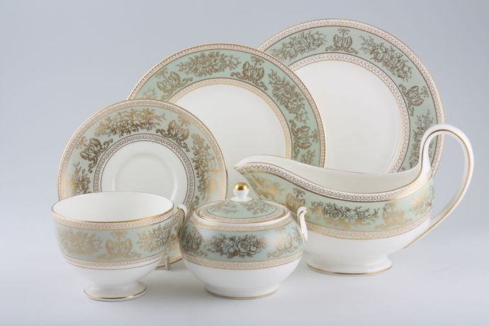 Wedgwood Columbia - Sage Green and Gold
