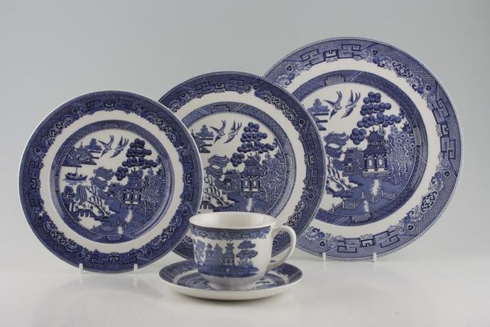 Johnson Brothers Blue Willow 4-Piece Place Setting
